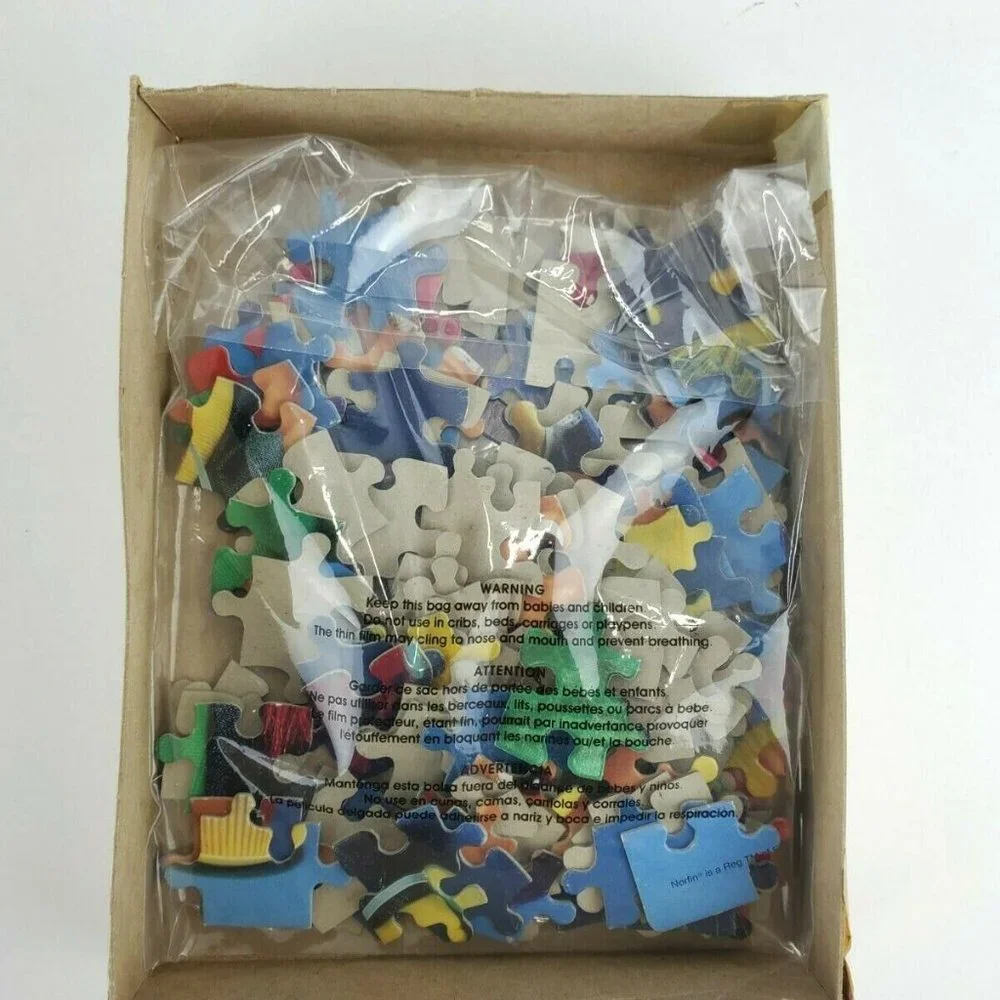 Vintage 1992 Norfin Trolls Jigsaw Puzzle 100 Pieces 1990 Complete 4609F-48
